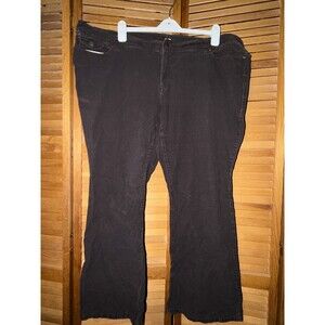Old Navy Stretch Low-Waist Chocolate Brown Corduroy Bootcut Pants Size 22W